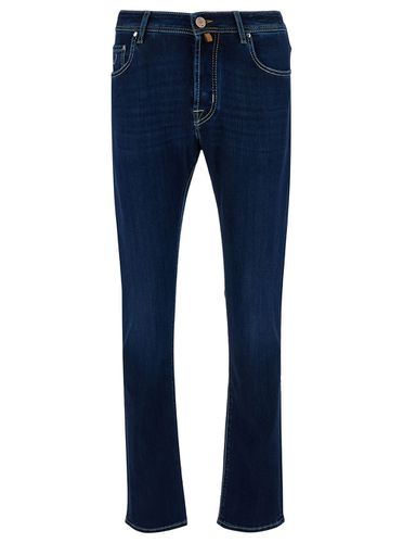 Low Waist Slim Jeans In Cotton Blend Man - Jacob Cohen - Modalova