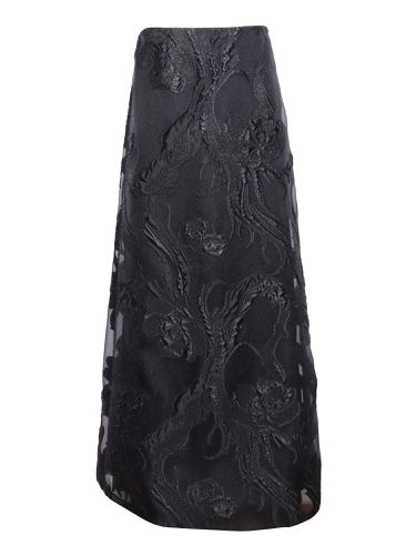 Floral Fil Coupé Skirt - Alberta Ferretti - Modalova