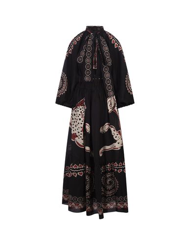 Athena Dress In Gattopardo Placée In Silk Voile - La DoubleJ - Modalova