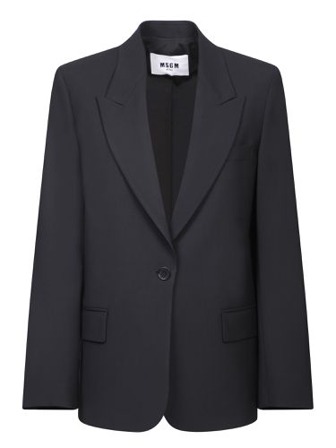 MSGM Black Wool Jacket - MSGM - Modalova