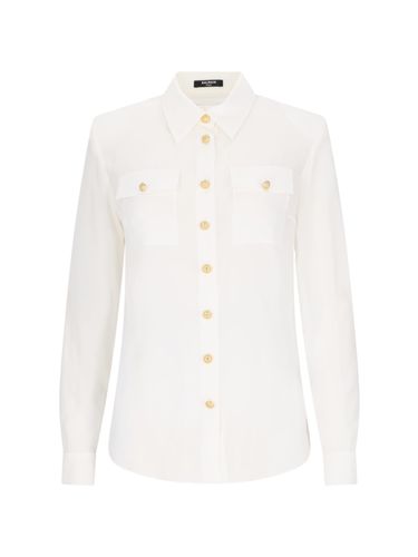 Balmain Silk Shirt - Balmain - Modalova