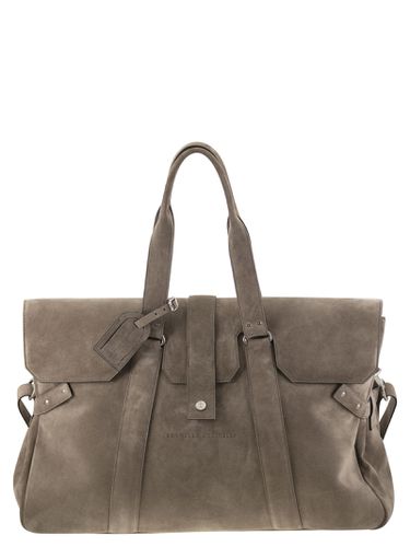 Suede Weekender Country Bag - Brunello Cucinelli - Modalova