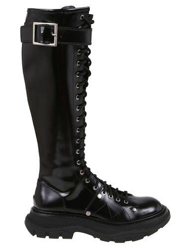 Leather Tread Slick Boots - Alexander McQueen - Modalova