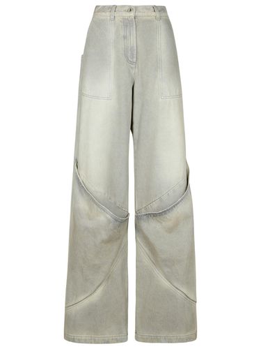 The Attico Gray Cotton Jeans - The Attico - Modalova