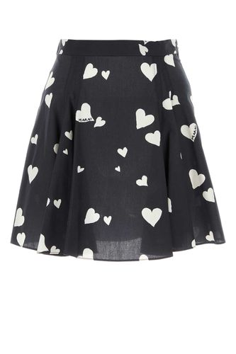 Marni Printed Cotton Mini Skirt - Marni - Modalova