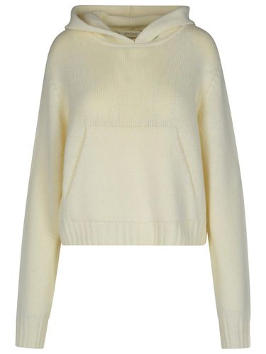 Curved Cream Wool Blend Sweater - Palm Angels - Modalova