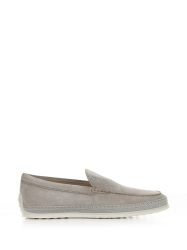 Slip-on Moccasin In Dove-grey Nubuck - Tod's - Modalova