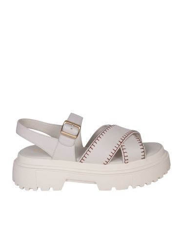 Hogan H644 Cream Sandals - Hogan - Modalova