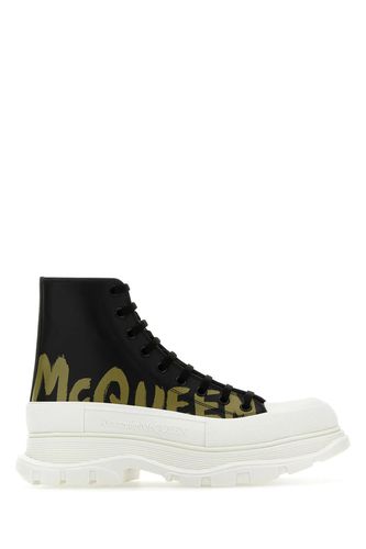 Leather Tread Slick Sneakers - Alexander McQueen - Modalova