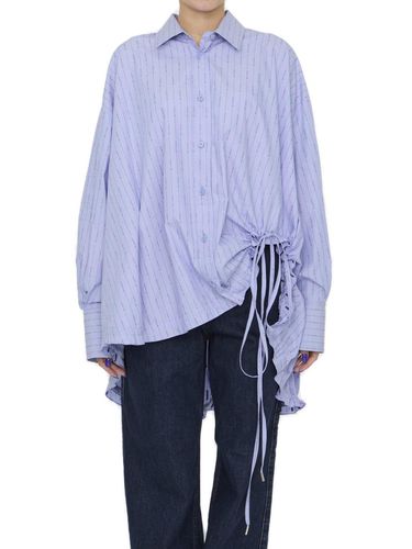 Striped Drawstring-hem Asymmetric Shirt - The Attico - Modalova