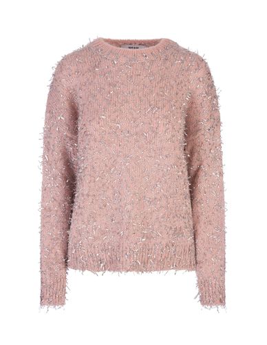 Wool Blend Sweater With Silver Metallic Thread - MSGM - Modalova