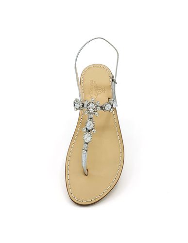 Via Krupp Silver Jewel Sandals - Dea Sandals - Modalova