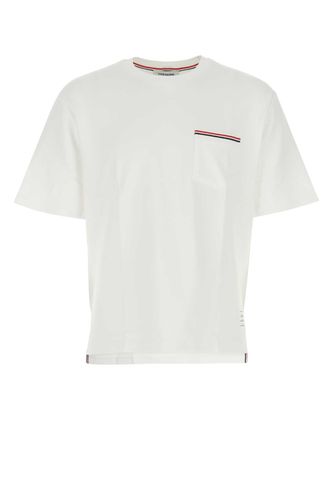 White Cotton Oversize T-shirt - Thom Browne - Modalova