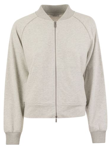 Sweatshirt In Cotton Mélange And Tricot Details - Peserico - Modalova