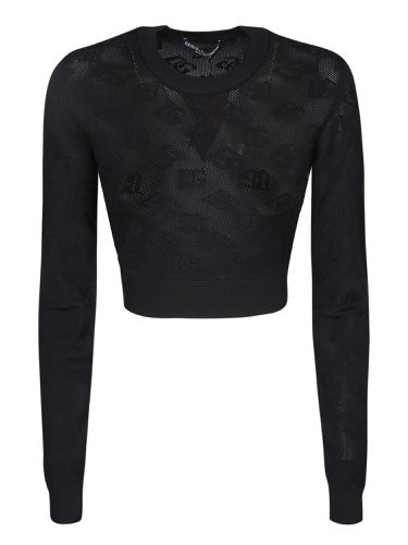 Short Mesh Stitch Sweater - Dolce & Gabbana - Modalova