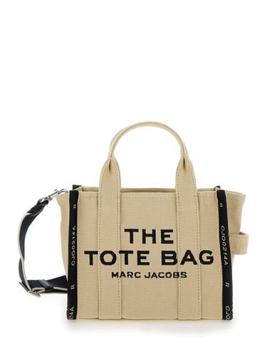 Beige Handbag With Jacquard Logo In Cotton Blend Canvas Woman - Marc Jacobs - Modalova