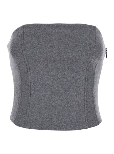 Selina Cropped Top With Pence In Wool Woman - The Andamane - Modalova