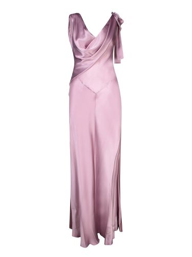 Antique Long Satin Dress - Alberta Ferretti - Modalova