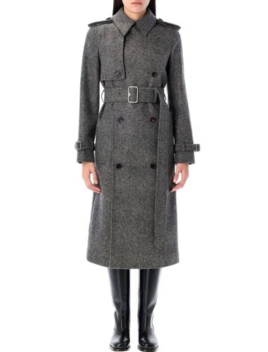 Long Wool Trench Coat - Burberry London - Modalova