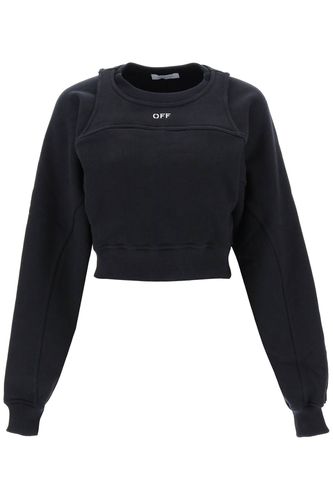 Off-White Cropped Sweatshirt - Off-White - Modalova