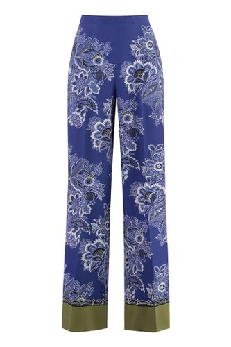 Etro Printed Silk Pants - Etro - Modalova