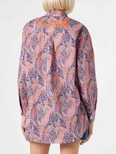 Brigitte Cotton Shirt With Liberty Flower Print Made With Liberty Fabric - MC2 Saint Barth - Modalova