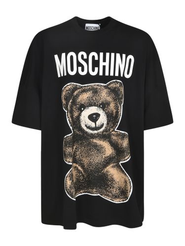 Moschino Bear Logo Printed T-shirt - Moschino - Modalova