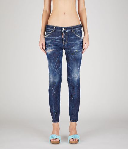 Dark Bob Wash Cool Girl Jeans - Dsquared2 - Modalova