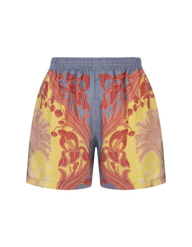 Etro Yellow Printed Silk Shorts - Etro - Modalova