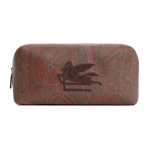 Logo Embroidered Paisley Printed Pouch - Etro - Modalova