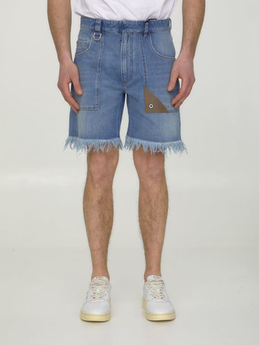 Fendi Blue Denim Bermuda Shorts - Fendi - Modalova