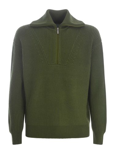Sweater Drole De Monsieur la Maille Zippé In Merino Wool - Drôle de Monsieur - Modalova