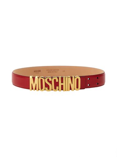 Moschino Leather Belt - Moschino - Modalova