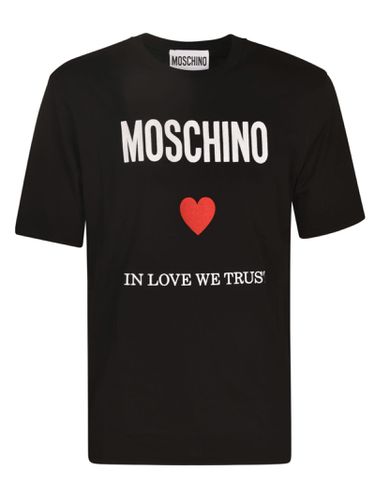 Moschino In Love We Trust T-shirt - Moschino - Modalova