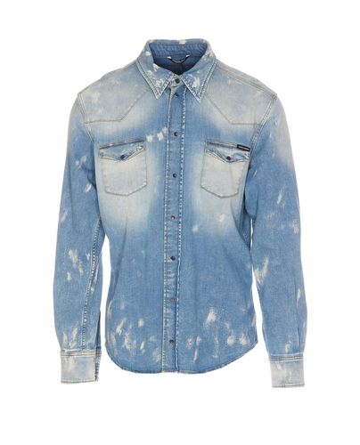 Dolce & Gabbana Denim Shirt - Dolce & Gabbana - Modalova