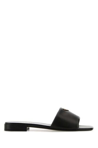 Prada Black Nappa Leather Slippers - Prada - Modalova