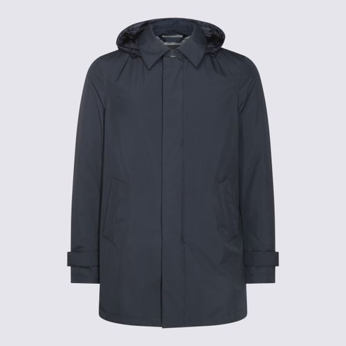 Herno Blue Down Jacket - Herno - Modalova