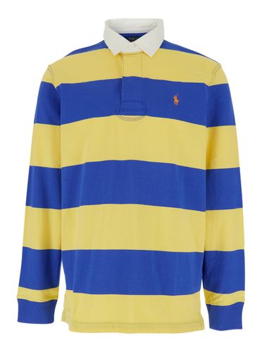 And Blue Polo Shirt With Striped Pattern In Cotton Man - Polo Ralph Lauren - Modalova