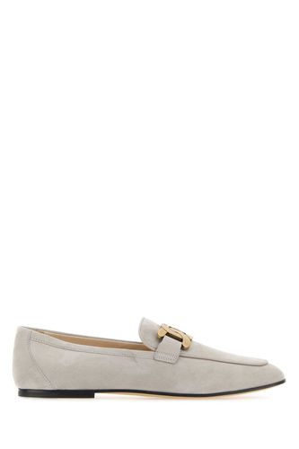 Tod's Light Grey Suede Kate Loafers - Tod's - Modalova