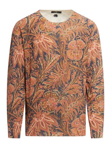 All-over Botanical-printed Knitted Sweatshirt - Etro - Modalova