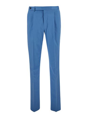 Light Blue Slim Fit Tailoring Pants In Cotton Blend Man - PT Torino - Modalova