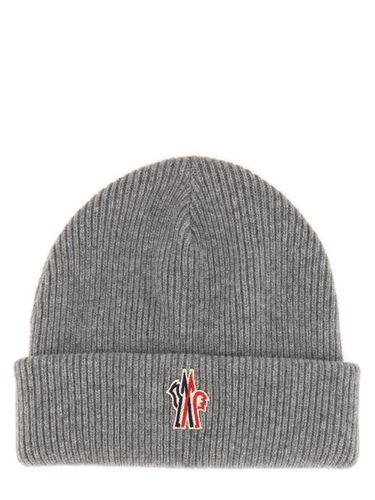 Beanie Hat With Logo - Moncler Grenoble - Modalova