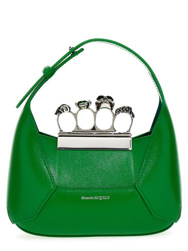 The Jewelled Hobo Mini Bag In Bright Green - Alexander McQueen - Modalova