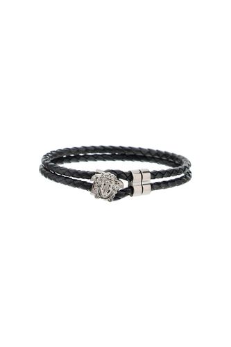 Versace Medusa Leather Bracelet - Versace - Modalova