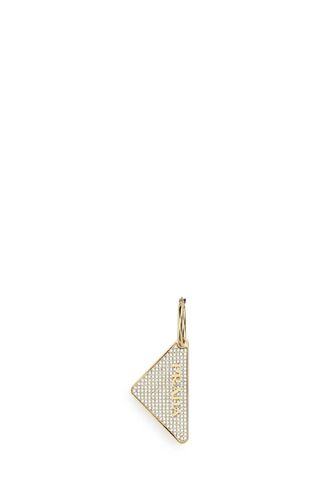 Gold 925 Silver Symbole Single Right Earring - Prada - Modalova