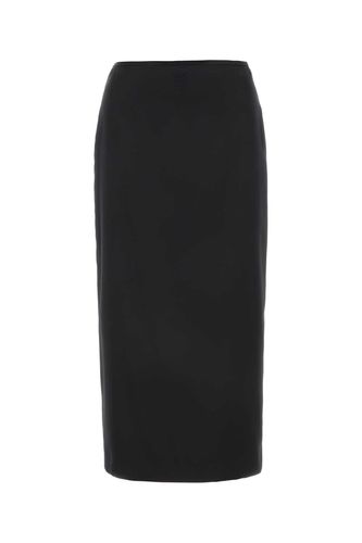 Miu Miu Black Stretch Silk Skirt - Miu Miu - Modalova