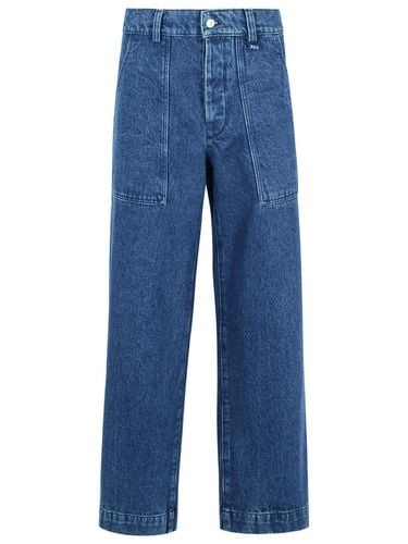 Workwear Blue Denim Jeans - Maison Kitsuné - Modalova