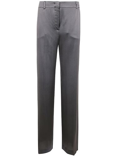 Satin Straight Leg Pants - Alberta Ferretti - Modalova