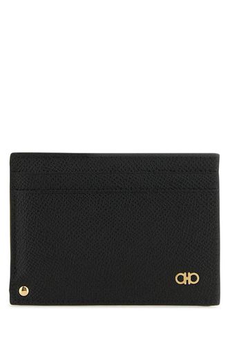 Ferragamo Black Leather Card Holder - Ferragamo - Modalova