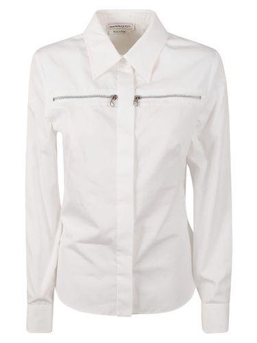 Zip Pocket Long-sleeved Shirt - Alexander McQueen - Modalova
